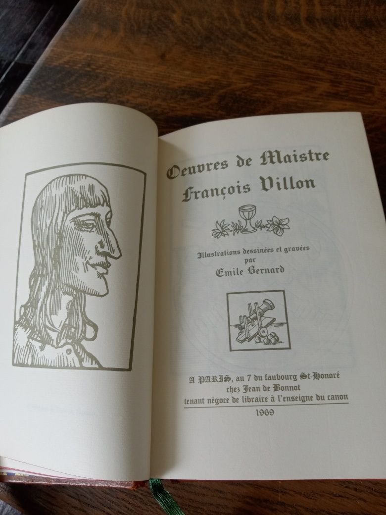 Stara pięknie ilustrowana Francuska książka do kolekcji