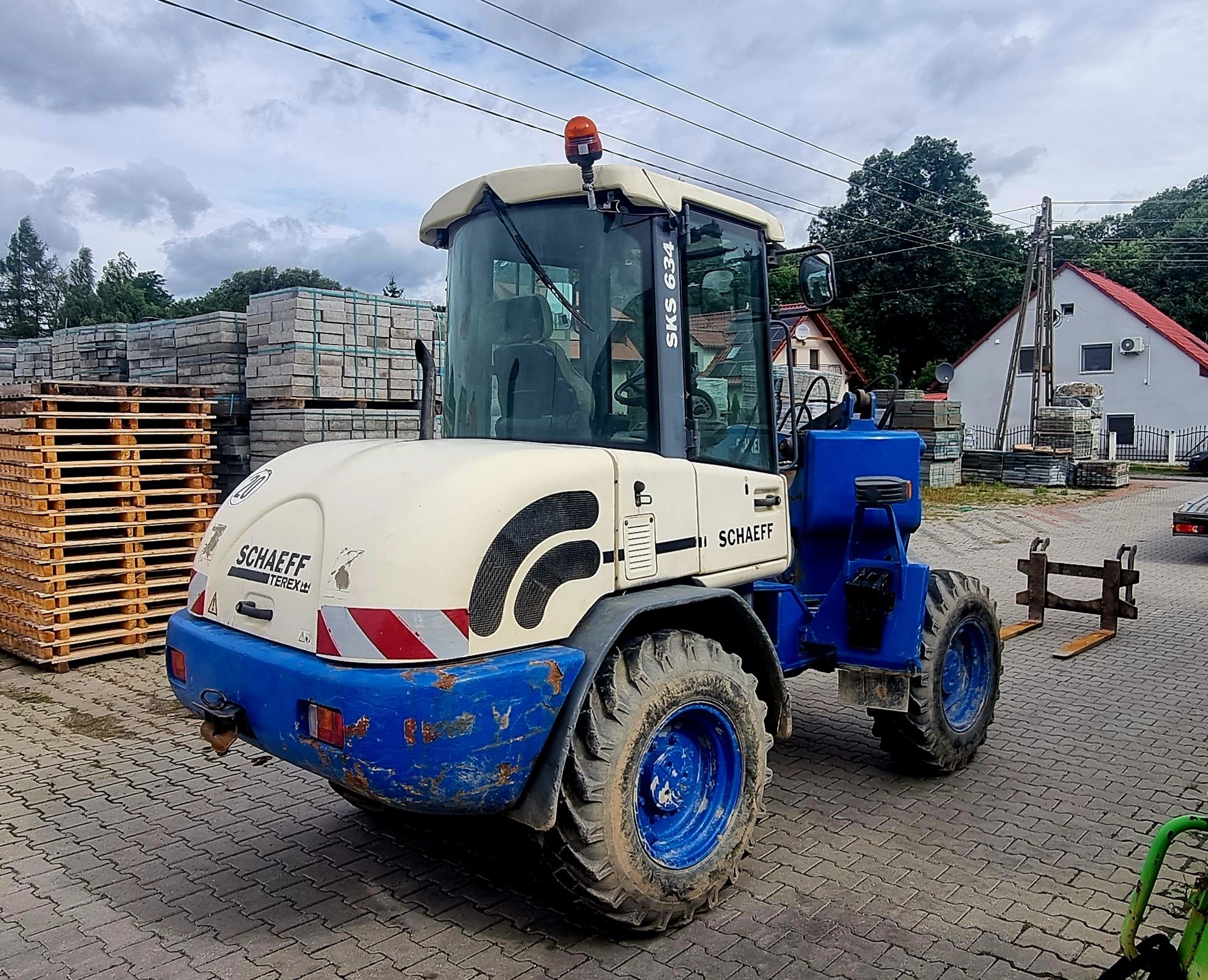 Ładowarka Alhmann Cat Atlas Schaeff Terex SKS 634 03r łamana stan IGŁA