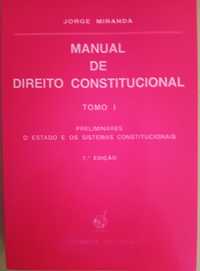 Livro Direito Constitucional tomo I