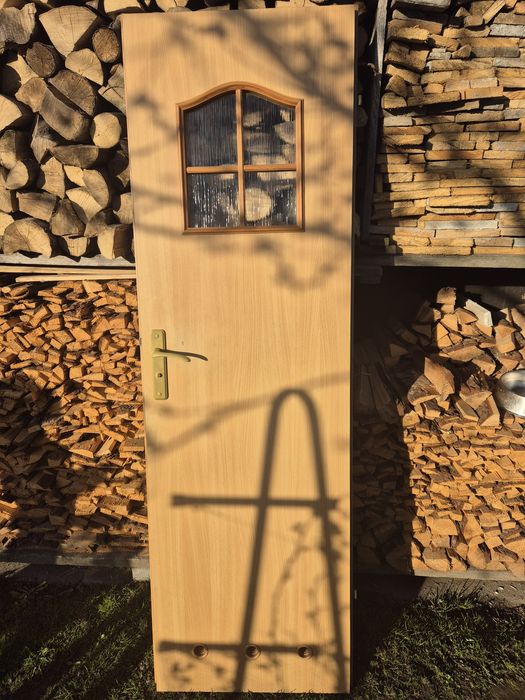 Drzwi wewnętrzne przeszklone, pokój, łazienka, kolor biały i dębowy!