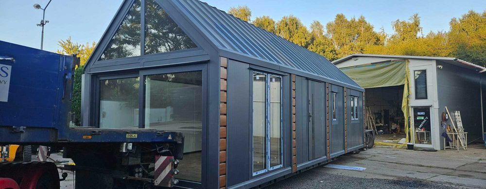 dom z antresola mobilny 35m2 + 15m2 nowy producent domek modułowy