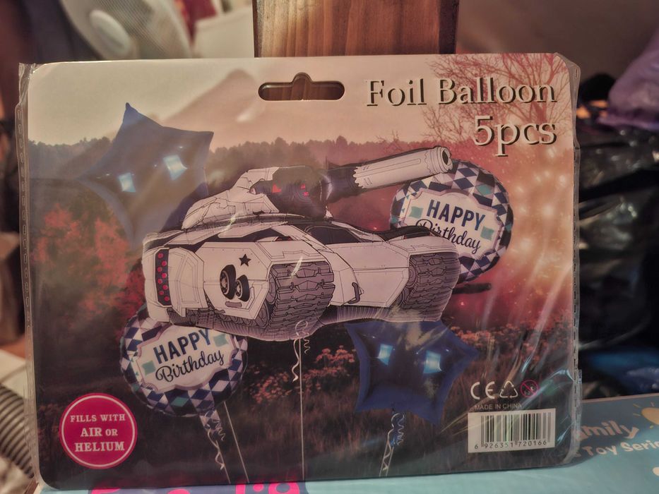 Balony na hel 5szt