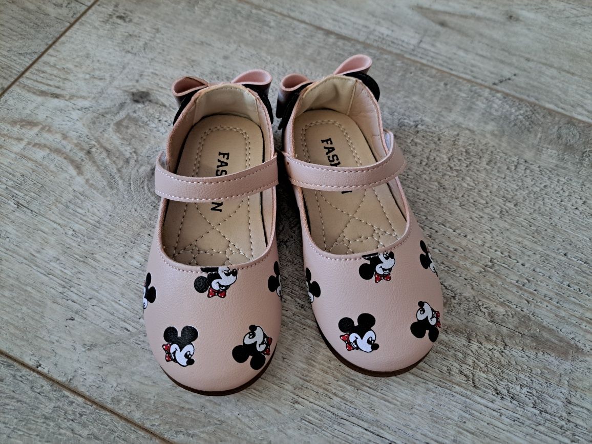 Buty/ baletki/ balerinki - Myszka Mickey - rozm 25/26