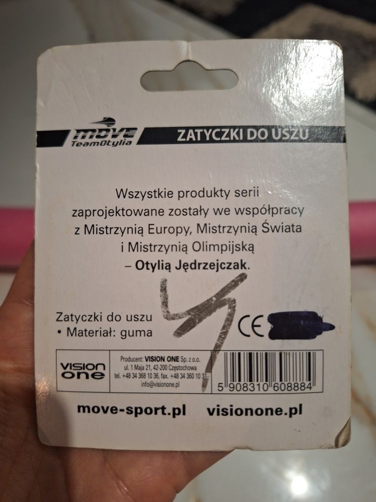 Zatyczki do uszu gumowe + makaron