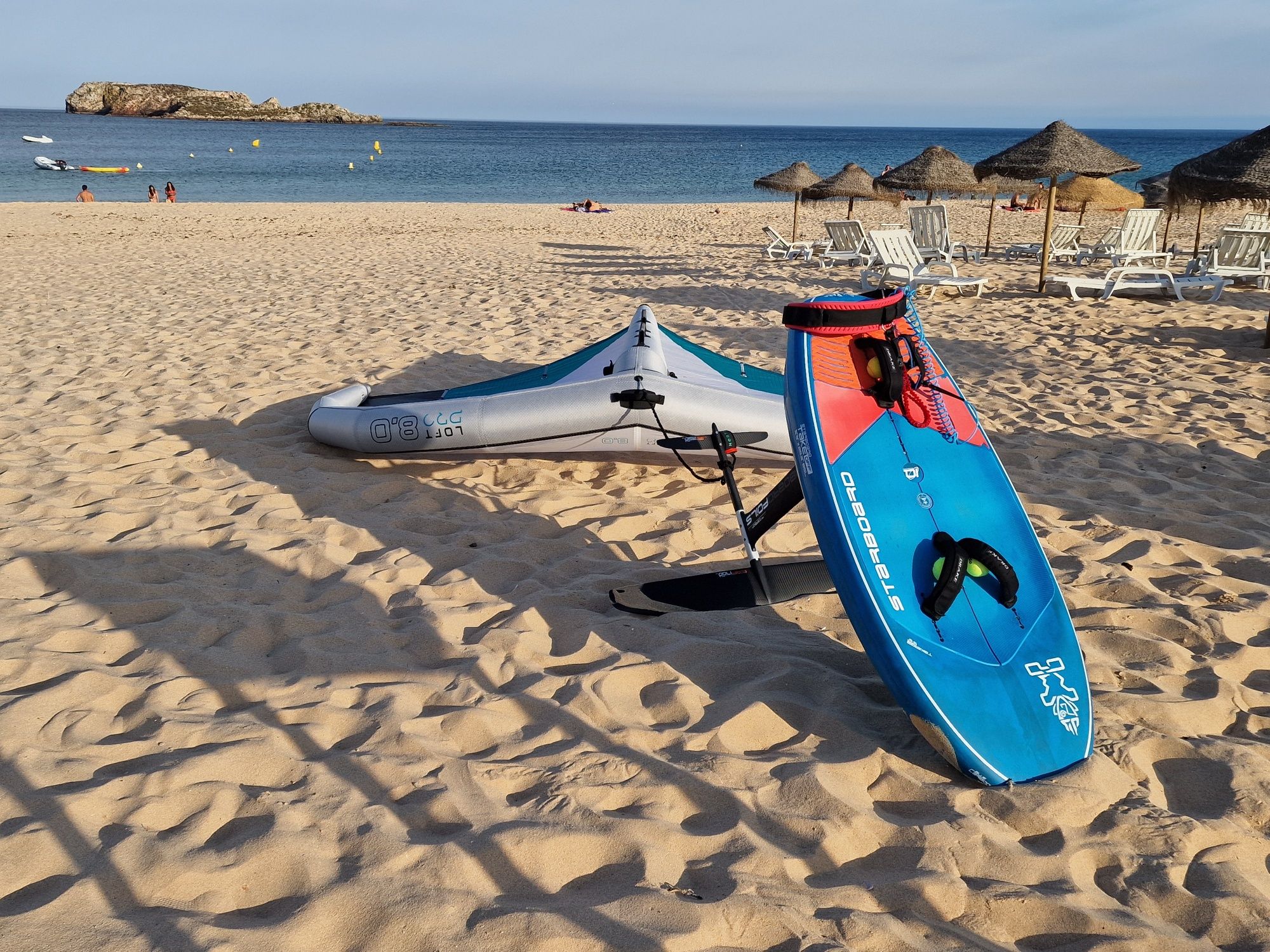 Starboard wingfoil 5`3, 85 litros, modelo Take Off, Blue carbon