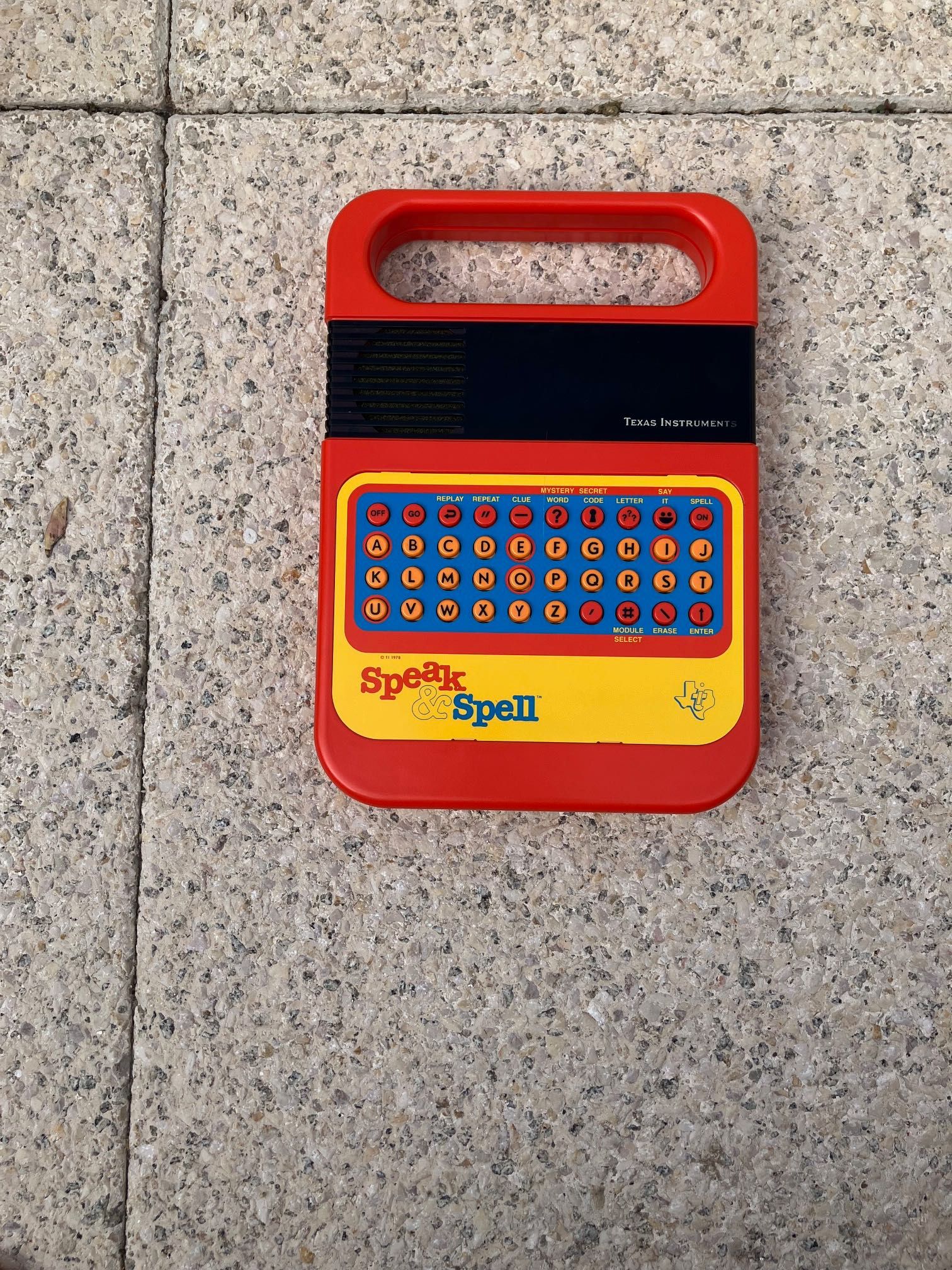 Jogo antigo "SPEAK and SPELL" 1978