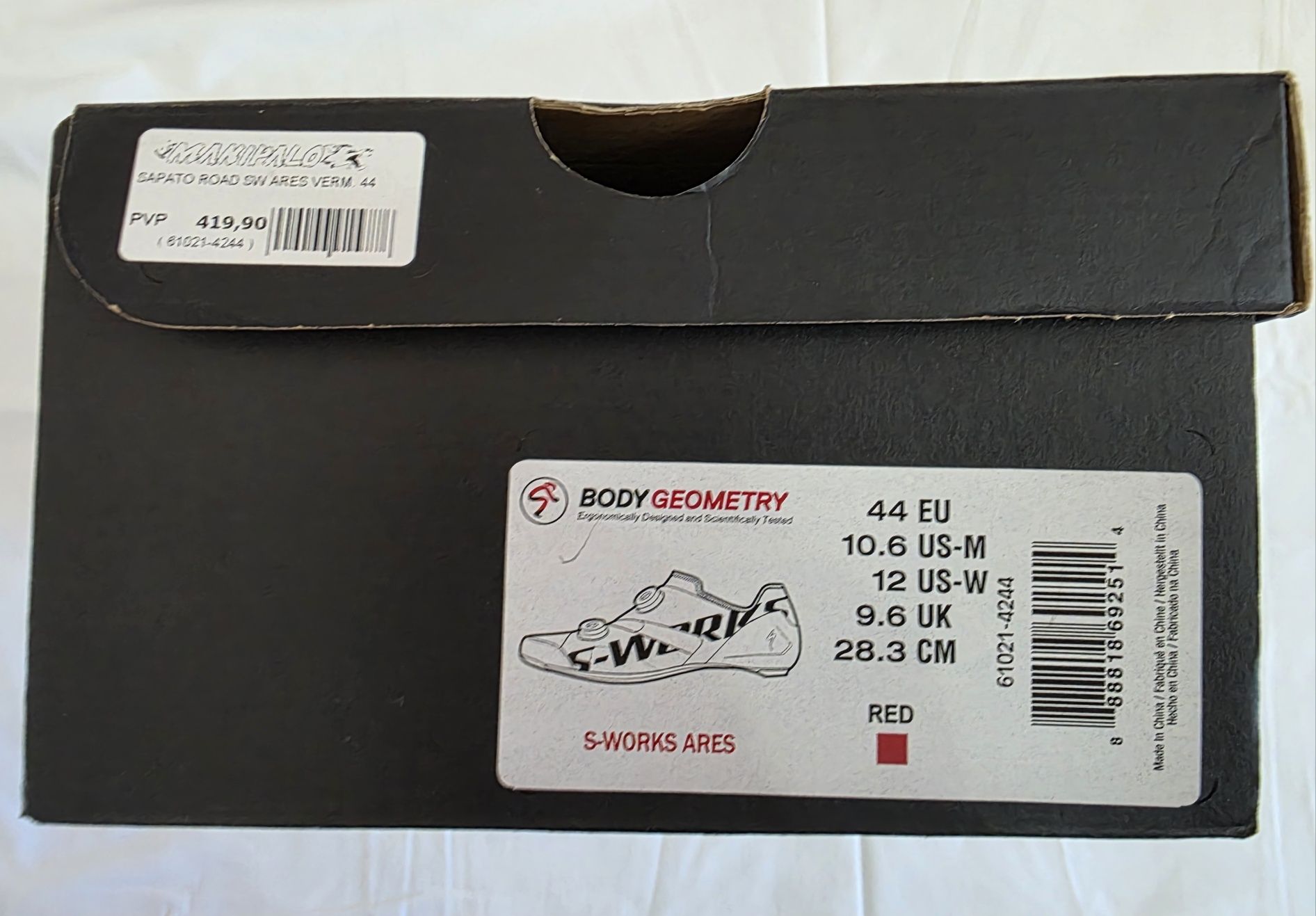 Sapatos de ciclismo Specialized S-Works Ares N⁰44 como Novos