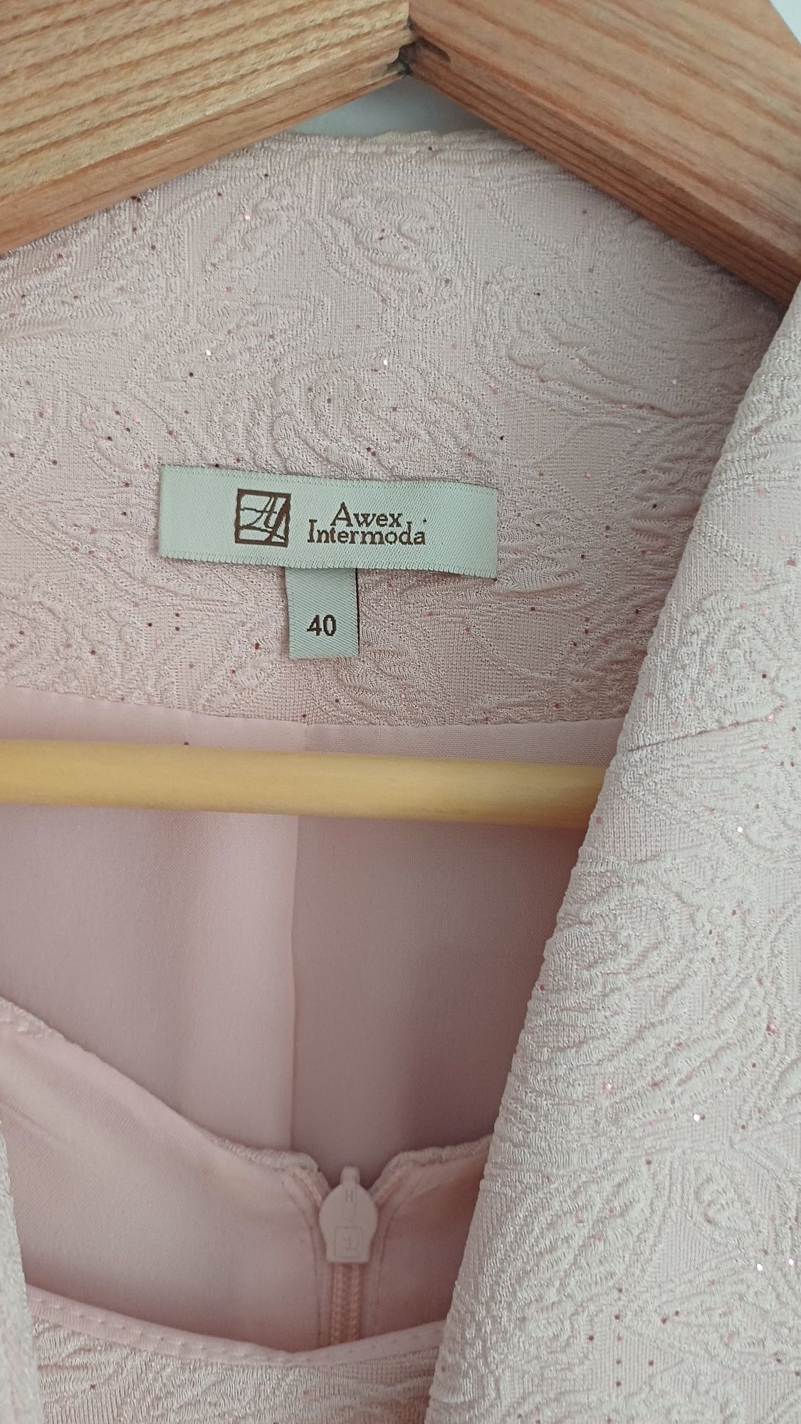 Garsonka komplet sukienka plus żakiet rozmiar 40