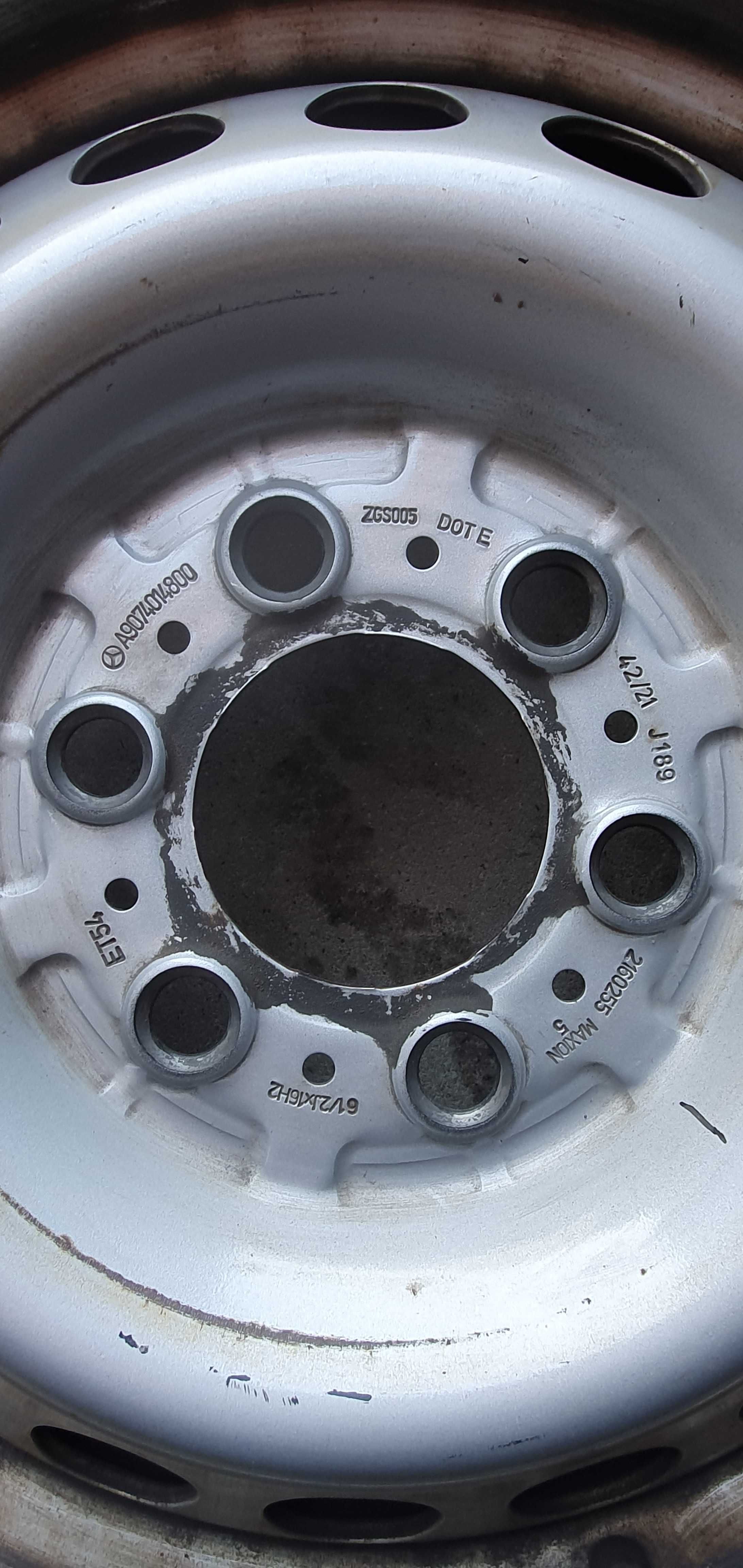 Felga 16” stalowa 16 Mercedes Sprinter W907 VW Crafter