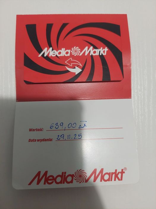 Karta podarunkowa Media Markt 639zl