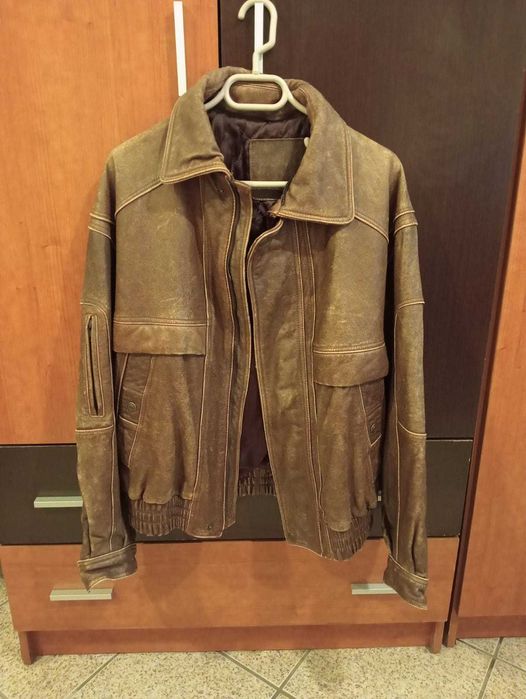 Casaco de Couro verdadeiro