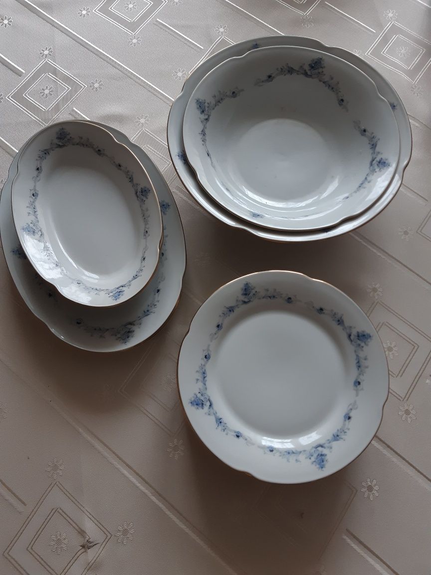 Misy, półmiski, talerzyki porcelana Bogucice