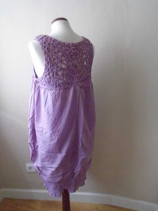 Vestido balão lilás clarinho