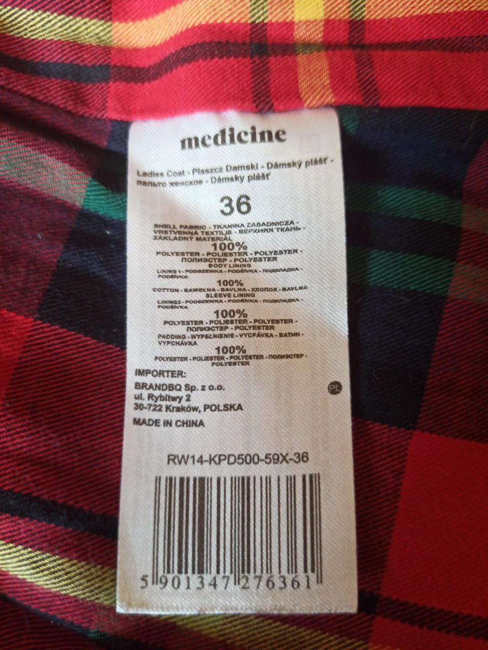 Kurtka  płaszcz Medicine (damska r.S (36))