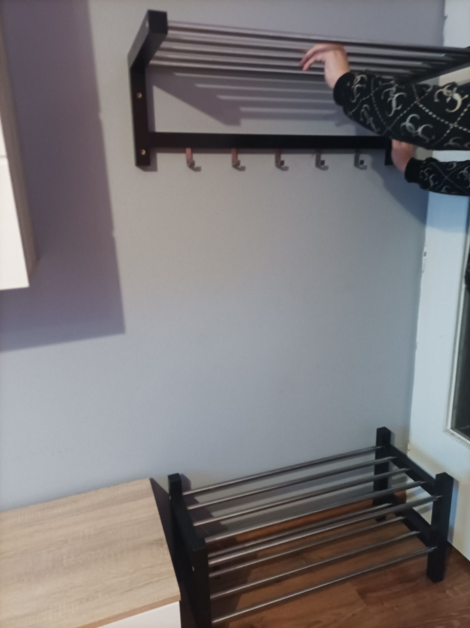 IKEA  Wieszak i półka na buty stan b.dobry