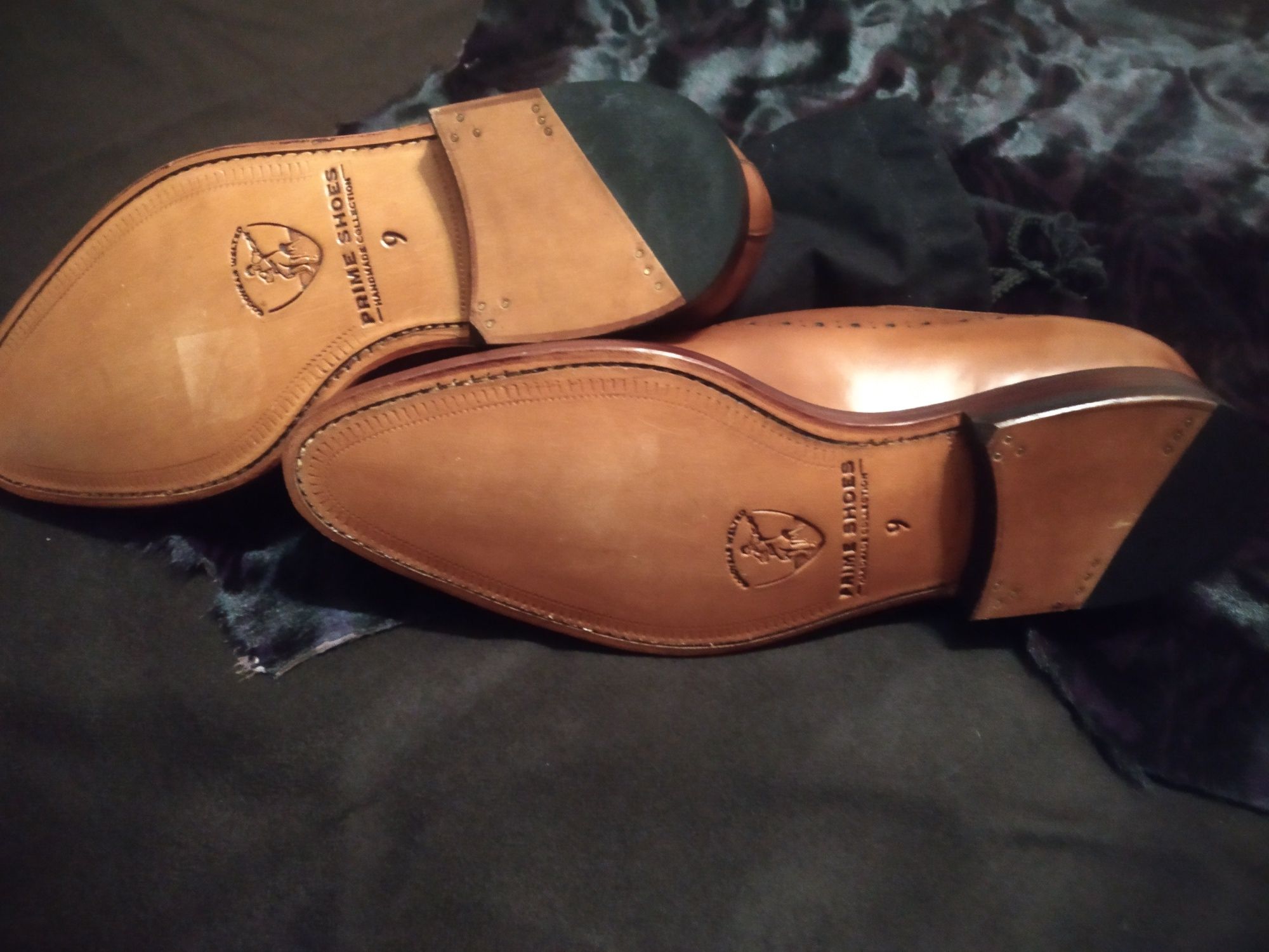 Чоловічі шкіряні туфлі PRIME SHOES hanbmade collection, розмір 9