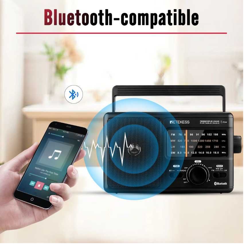 Retekess TR626 radio FM MW SW LW Bluetooth