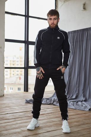 Теплый спортивный костюм мужской Adidas: кофта-штаны