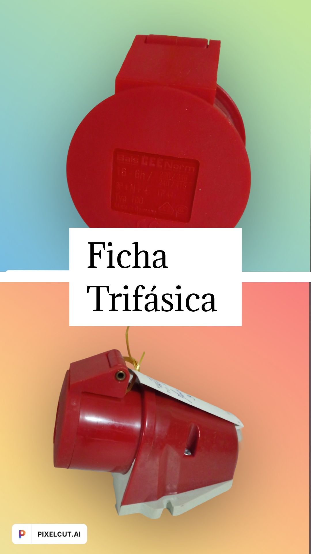 Ficha Trifásica.