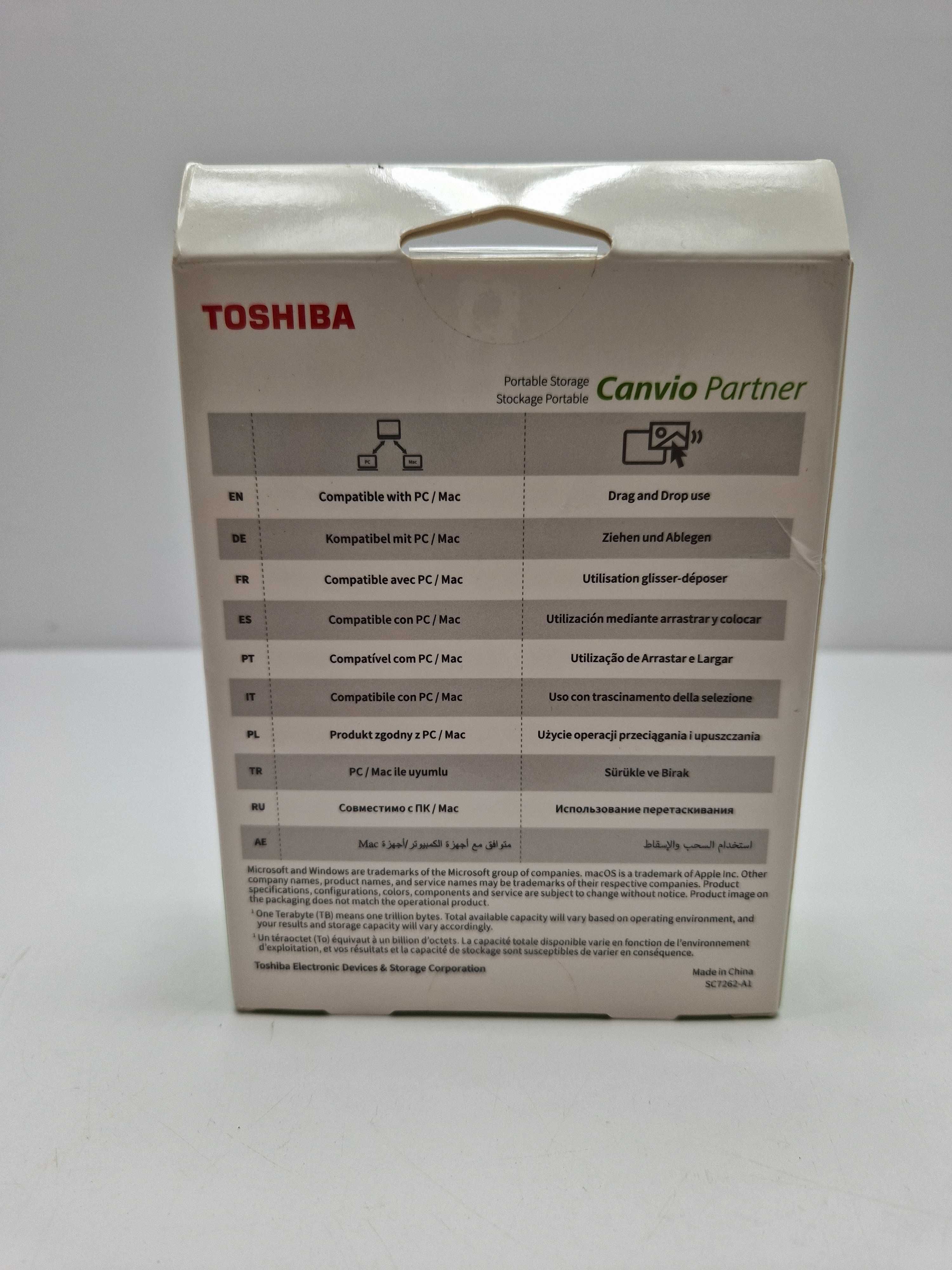 Dysk dysk zewnętrzny HDD Toshiba canvio 1TB