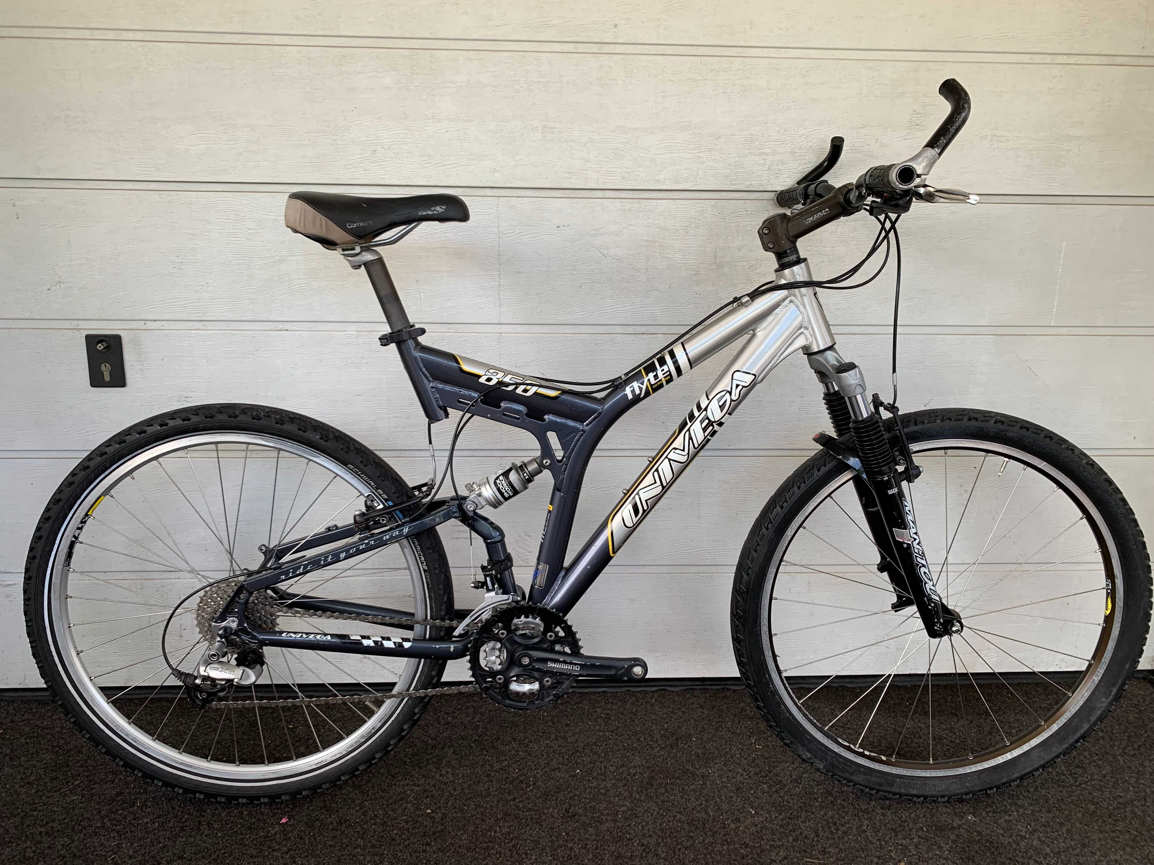 Rower Univega Flyte 850 Full Shimano XT Manitou Mavic aluminiowy