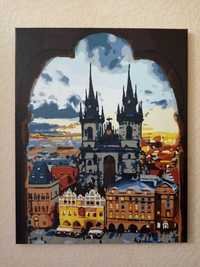 Готова картина по номерах Злата Прага