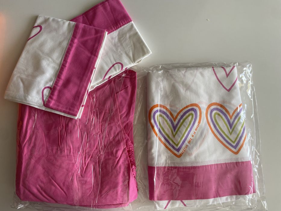 Lençois e fronhas de almofadas Agatha Ruiz de La Prada, cama de casal