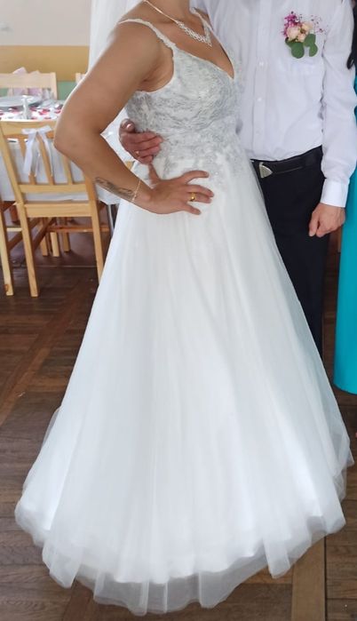 Sukienka Ślubna,bolerko,welon, halka