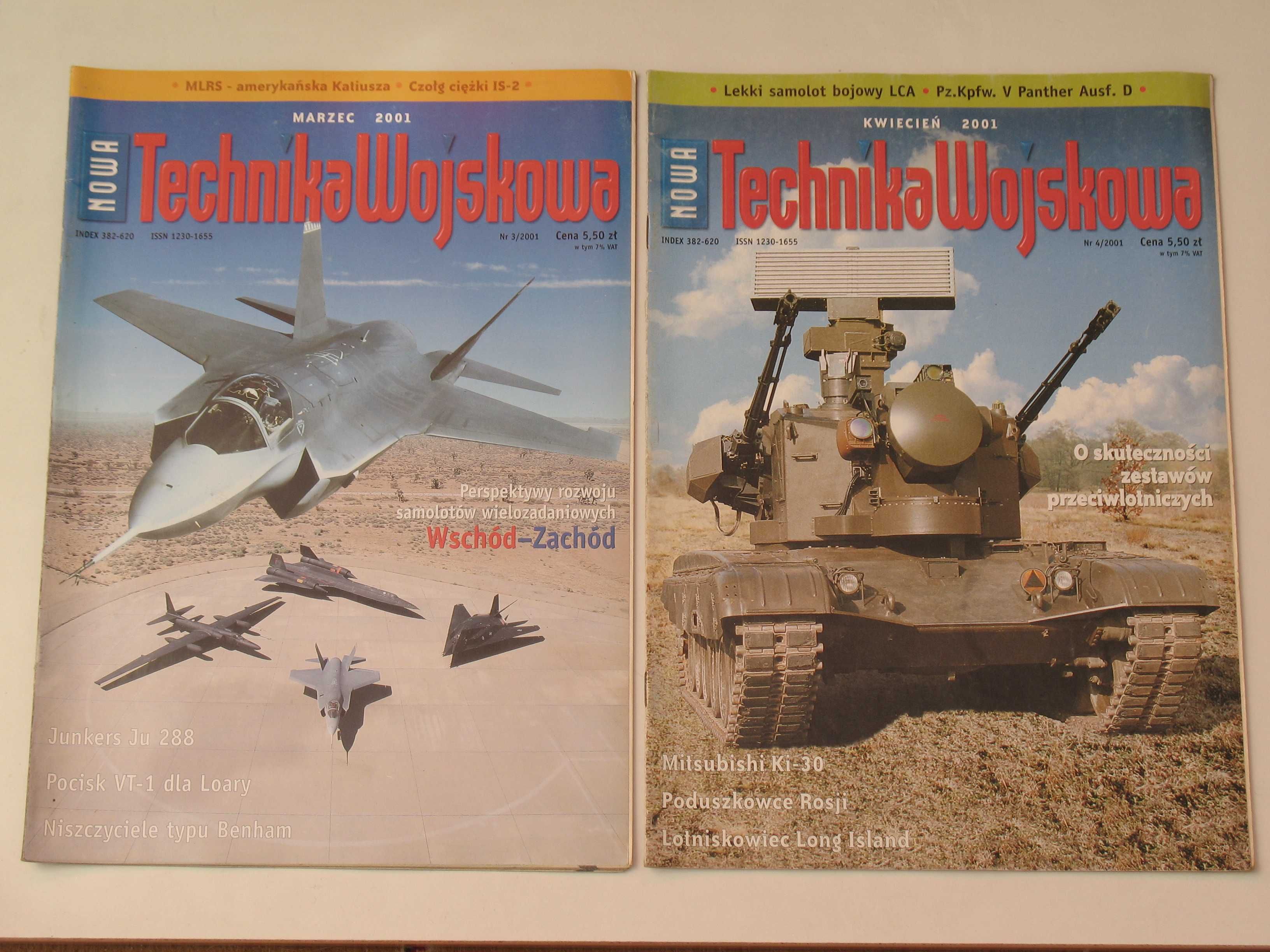 Technika Wojskowa kompletny rocznik 2001 12 numerów