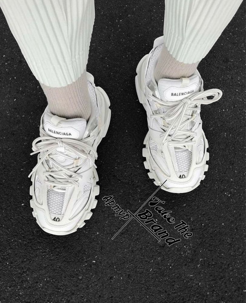 36-45р Кроссовки Balenciaga Track 3.0 White Pink Grey 1:1 ORIGINAL see