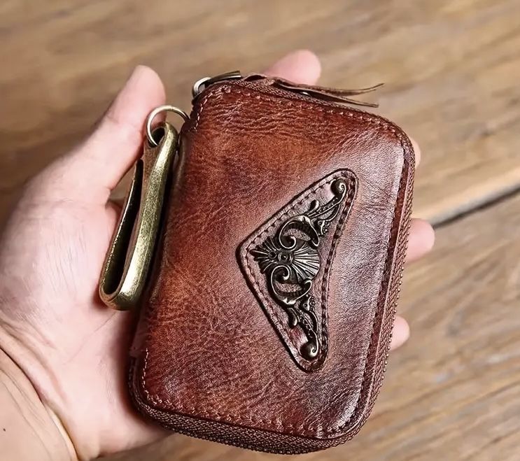 Чоловічий ключниця з натуральноі шкіри