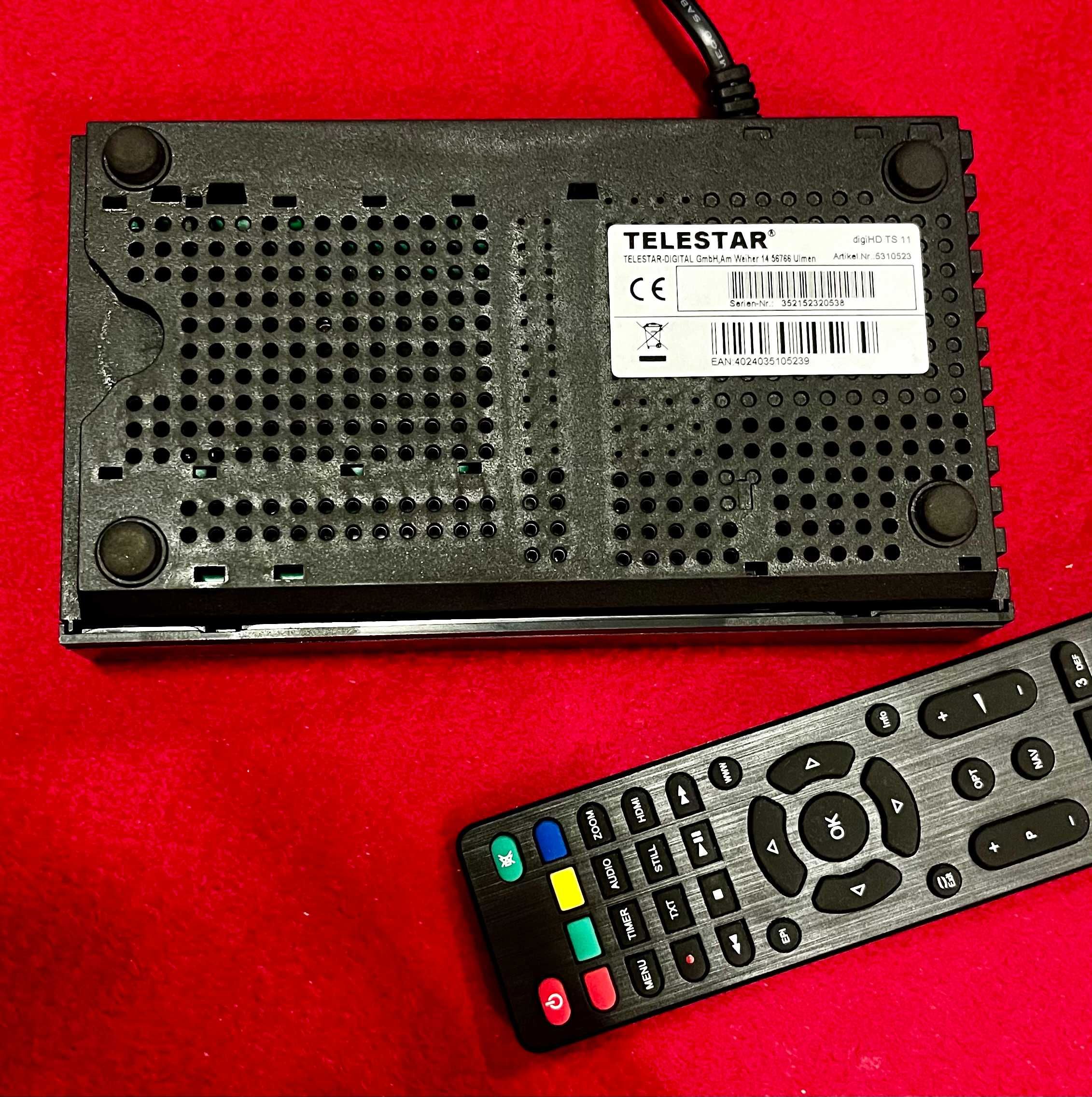 Odbiornik SAT HD Telestar digiHD TS 11 FHD Black / HDMI / Scart / USB