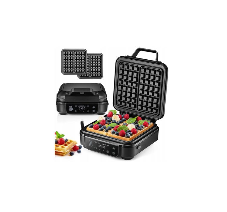 AUTOMATYCZNA Gofrownica 2 gofry 8 stopni wypieczenia 5 programów 2200W