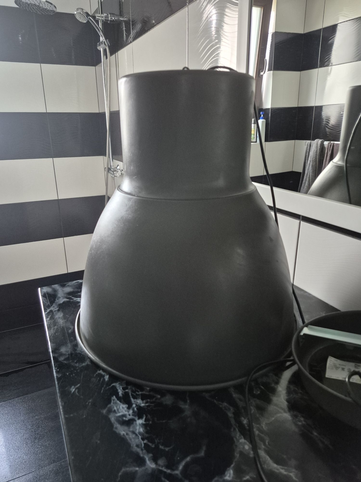 Lampa duza szara