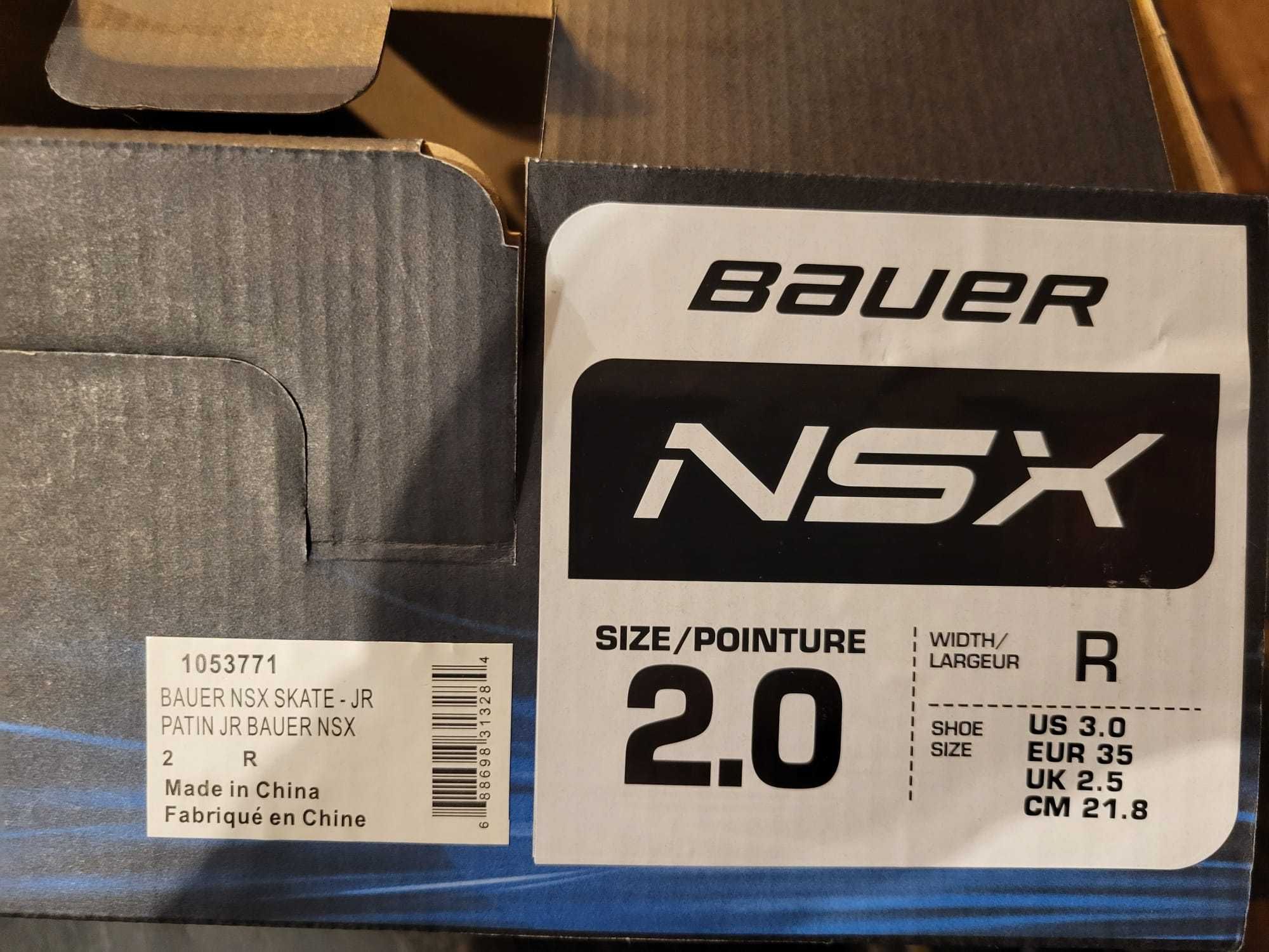 Łyżwy Bauer NSX 2.0 JR roz,35