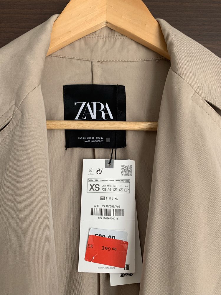 Trencz płaszcz zara oversize