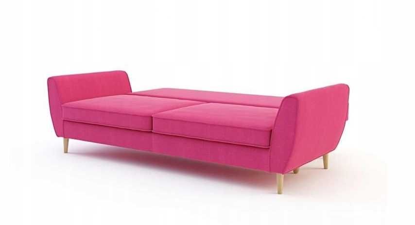 CANDY Agata Meble sofa 3-os. rozkładana różowa Barbie fairy pink indie