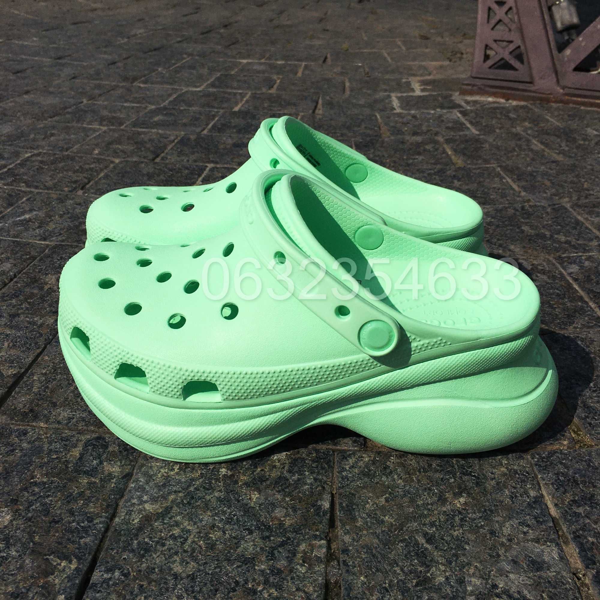 Жіночі крокси взуття на високій платформі Crocs classic Bae Clog!