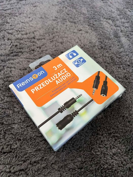 Przedłużacz Jack  - kabel analogowy - Reinston - Jack 3,5mm - 2 sztuki