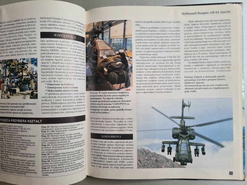 Słynne samoloty. McDonnell Douglas AH-64 Apache - Bob Munro. Książka