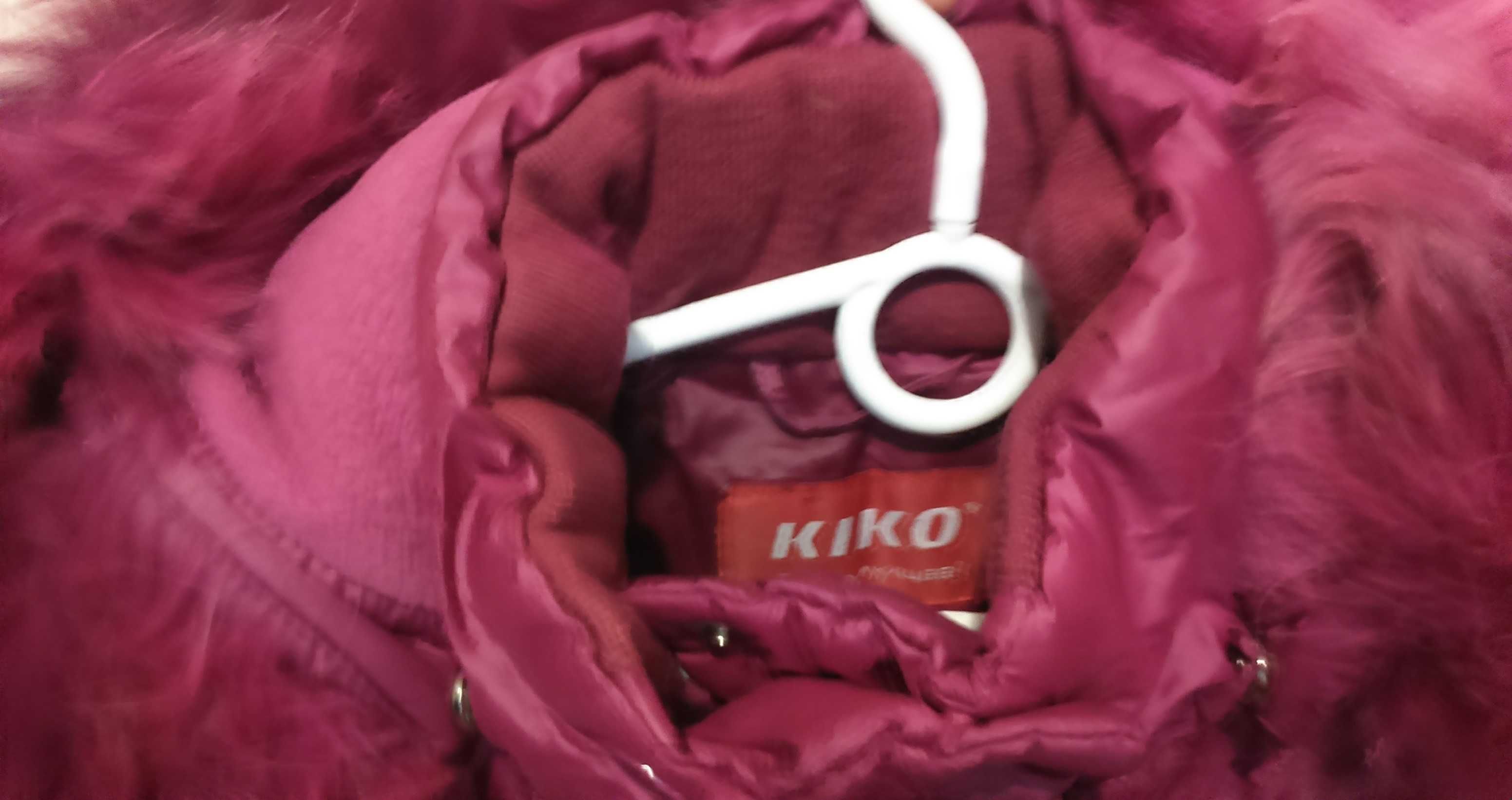 Розовое пальто Kiko 7-10 лет