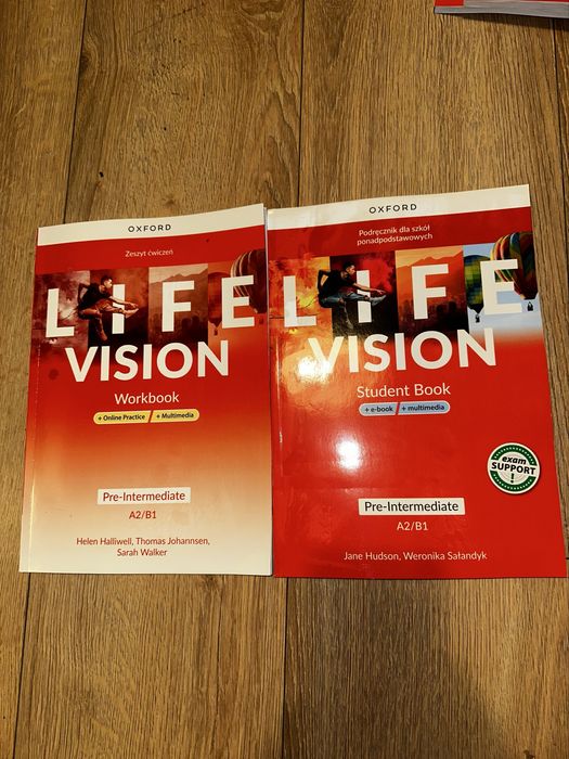 Zestaw life vision A2/B1 pre intermediate - cwiczenia + podrecznik