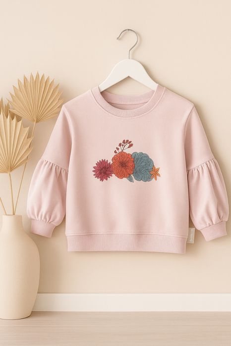 Bluza z bufiastymi rękawami 110/116