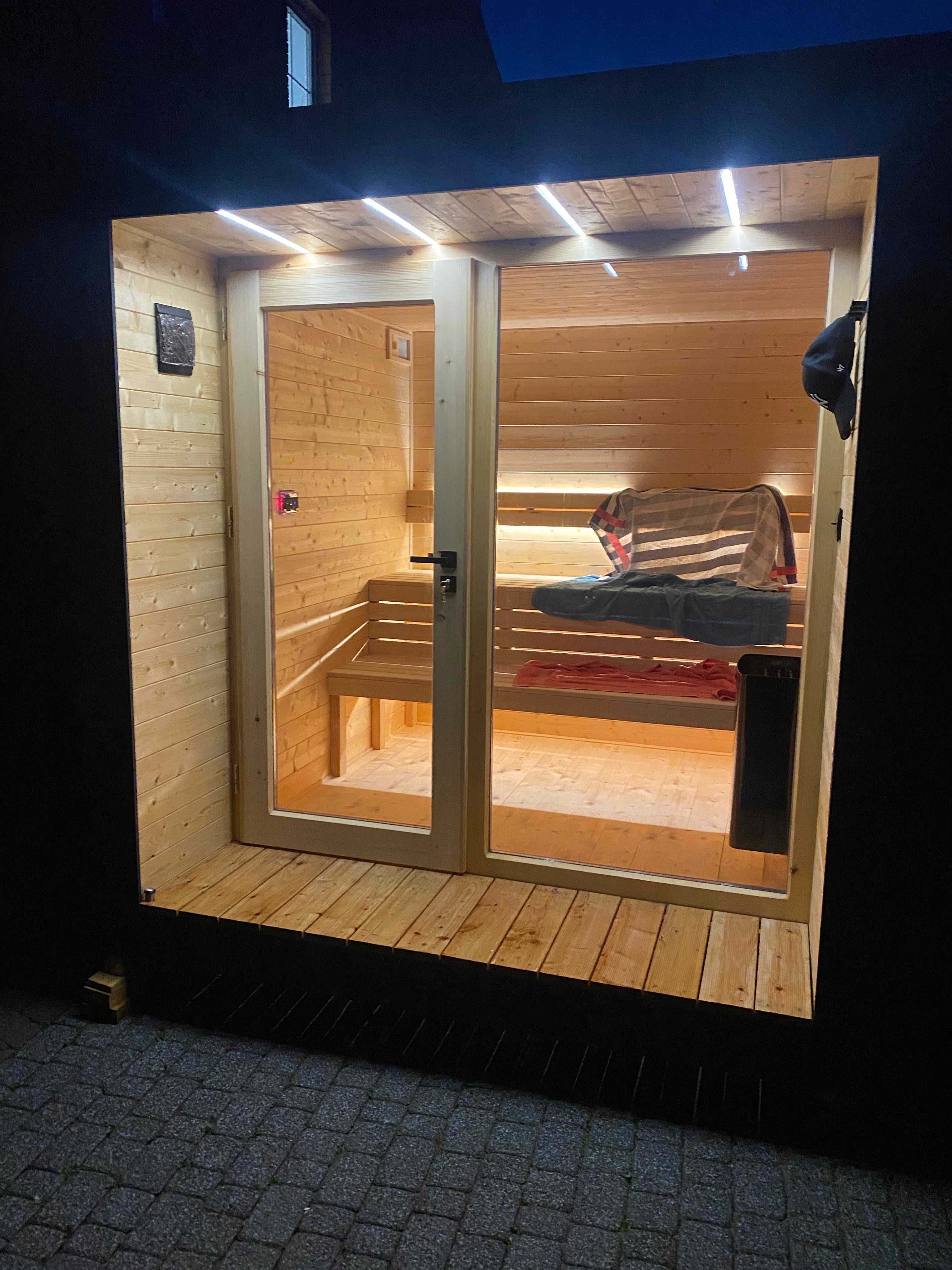 Sauna fińska sucha wysokotemperaturowa z piecem elektrycznym + WiFi