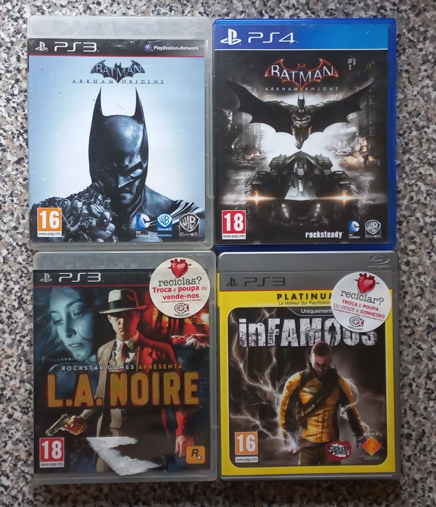 Conjunto de 4 jogos Playstation 3/4