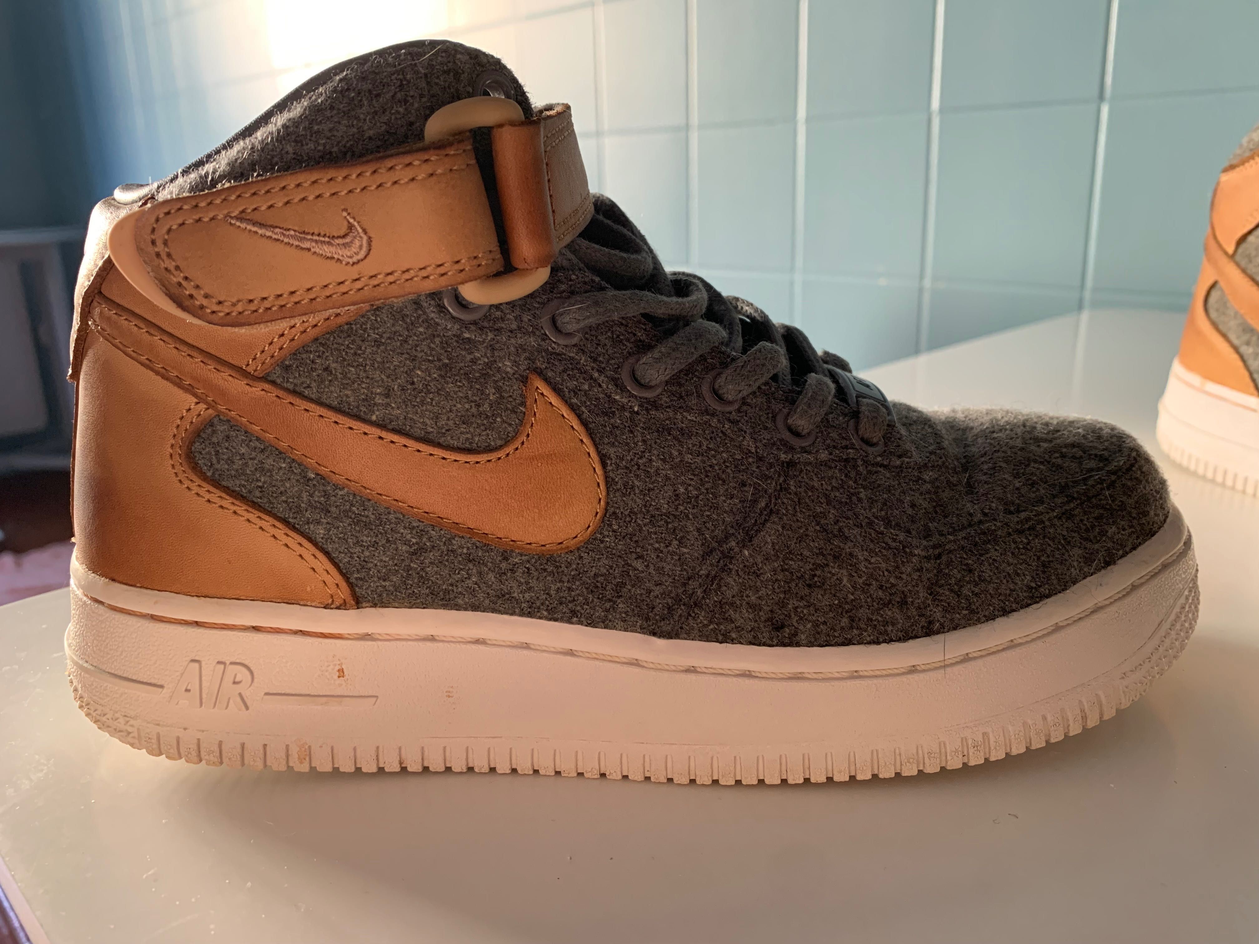 Nike Air Force 1 07 Mid Leather Premium Wool 36 Mulher