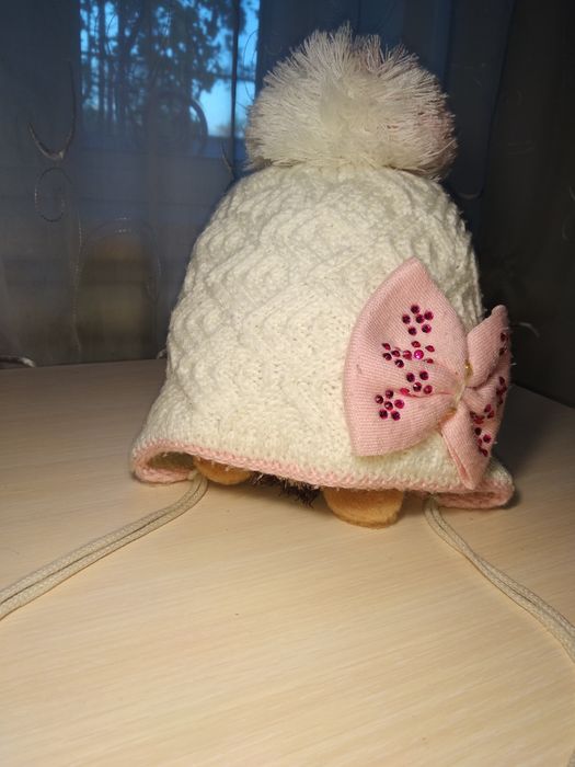 Дитяча зимова шапка на вік 3-4 роки;детская зимняя шапка р.50-51