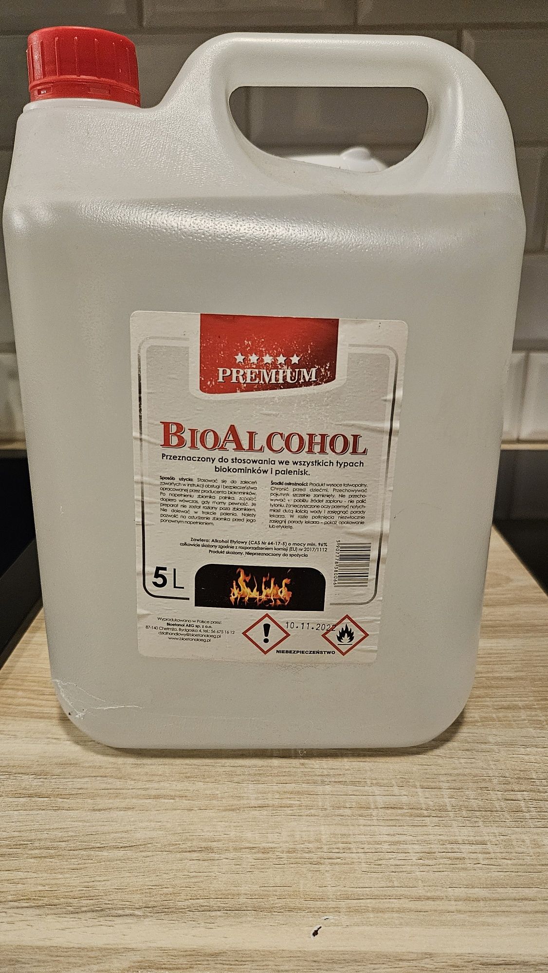 Biopaliwo 5litrów dedykowany do palenisk biokominków ekokominków