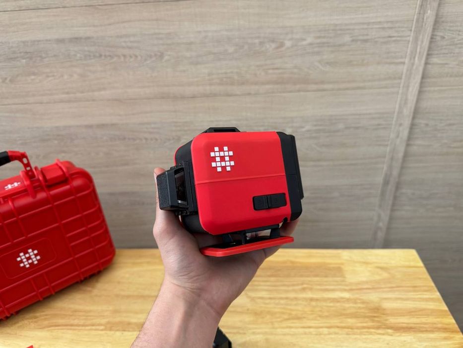 3D Лазерний рівень Shijing E801 2шт Акб Чіткий та Якісний Професійний
