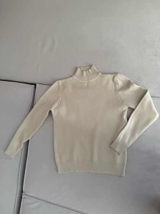 Молочна трикотажна кофта Solmar, котонова, з комірцем, базова, xs-s